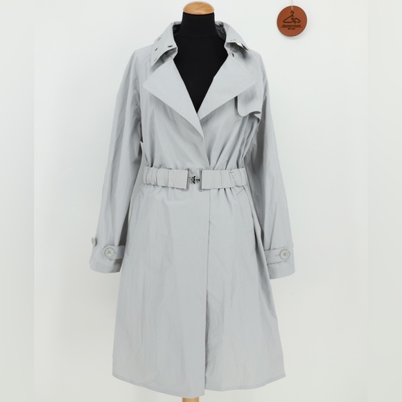 ❌SOLD❌ DONNA KARAN Embellished Trench Coat - Picture 2 of 16